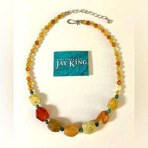 Multi Gemstone Jay King Necklace - NEW